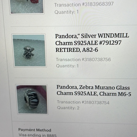 Pandora zebra muranos glass charm - Picture 6 of 6